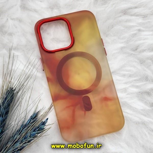 قاب گوشی iPhone 14 Pro Max آیفون طرح متال آبرنگی مگ سیف اورجینال Creative Case کد 200